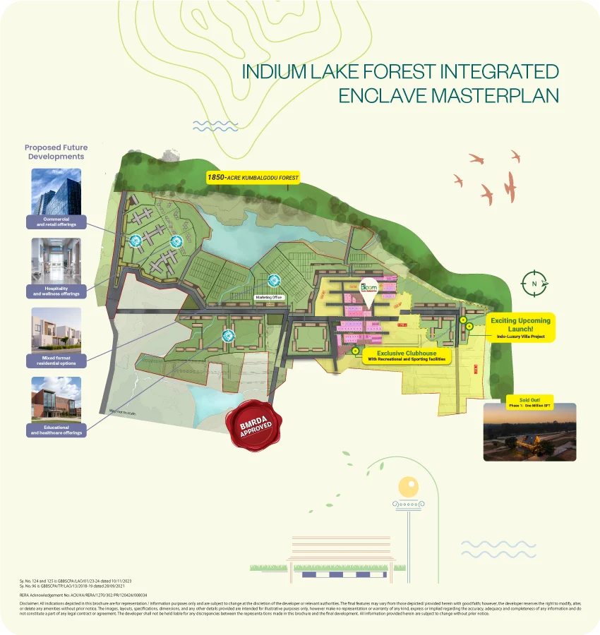 Indium Lake Forest Integrated Enclave Masterplan - BMRDA Approved
